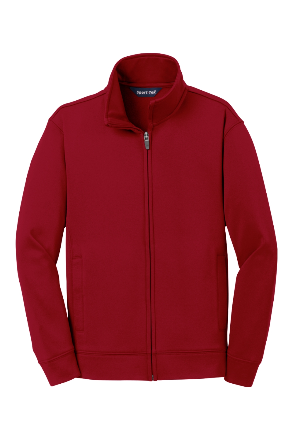 Youth Sport-Tek Sport-Wick Fleece Full-Zip Jacket in Deep Red
