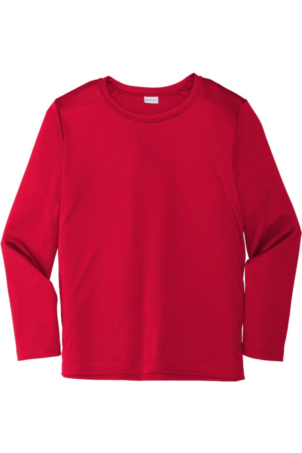 Sport-Tek Youth Posi-UV Pro Long Sleeve Tee in True Red