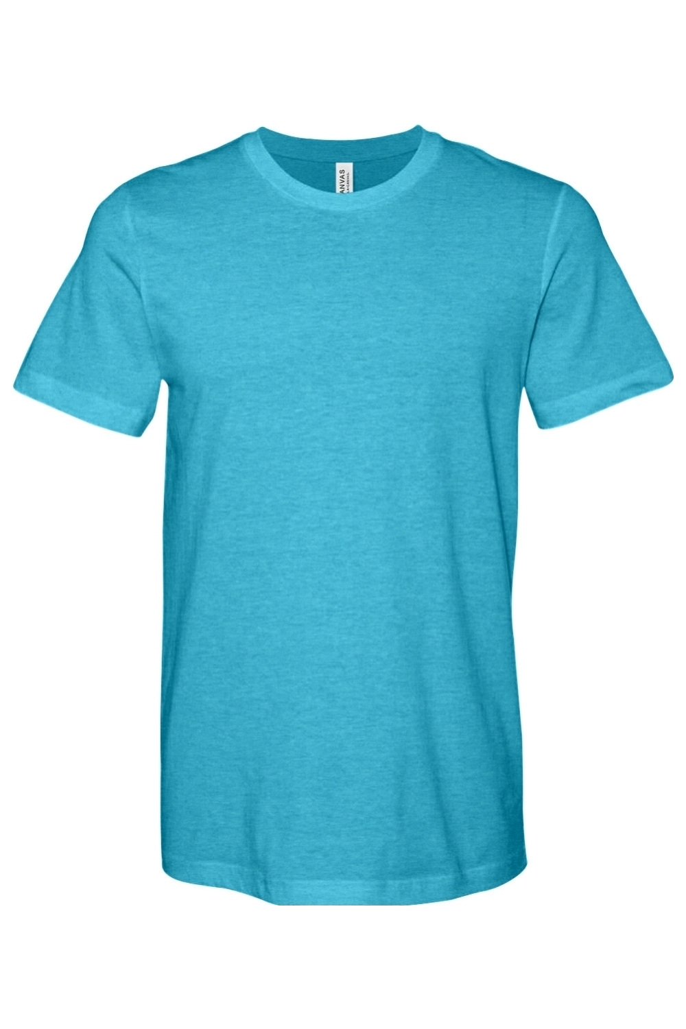Bella + Canvas CVC Heathered Jersey Tee in Heather Aqua