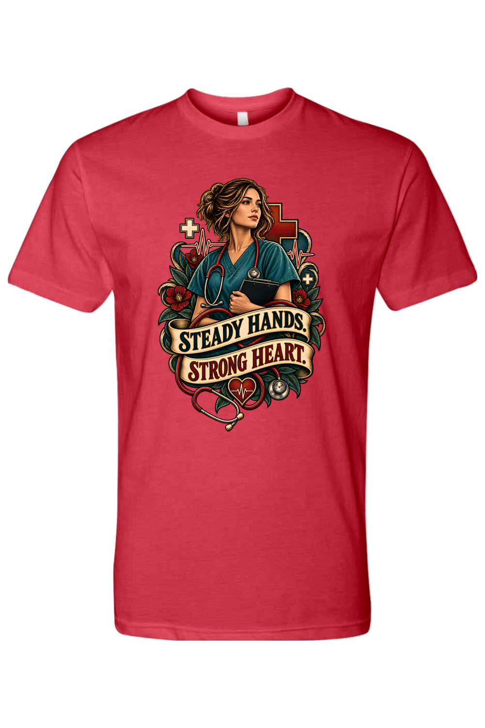 STEADY HANDS - STRONG HEART - T-Shirt 7