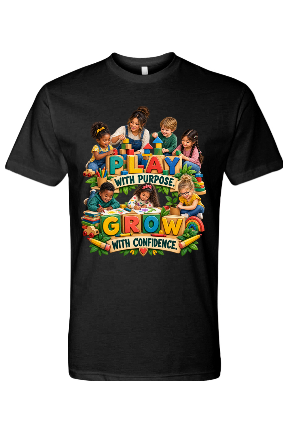 PLAY WITH PURPOSE - GROW WITH CONFIDENCE - T-Shirt 2