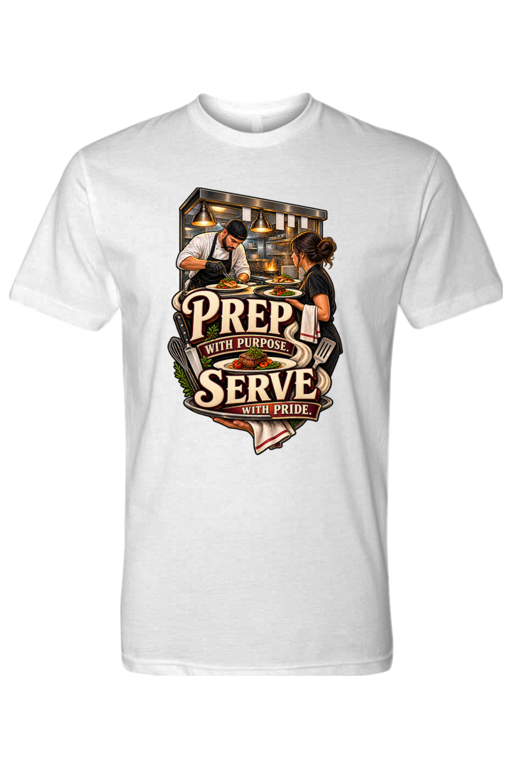 PREP WITH PURPOSE. SERVE WITH PRIDE - T-Shirt