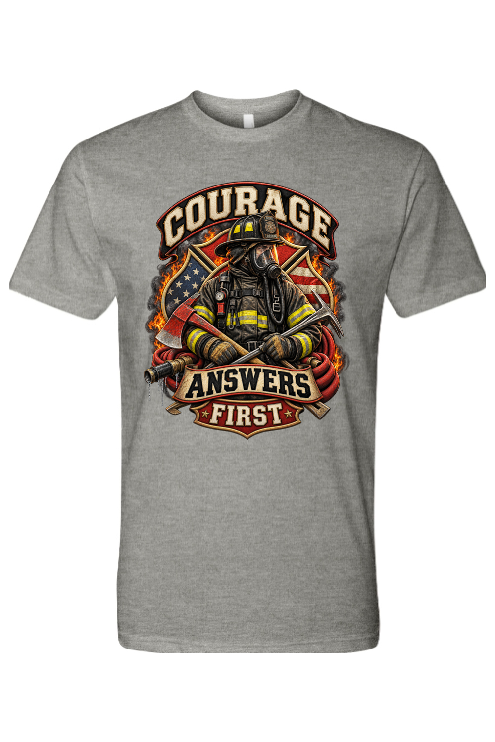 COURAGE ANSWERS FIRST - T-Shirt 4