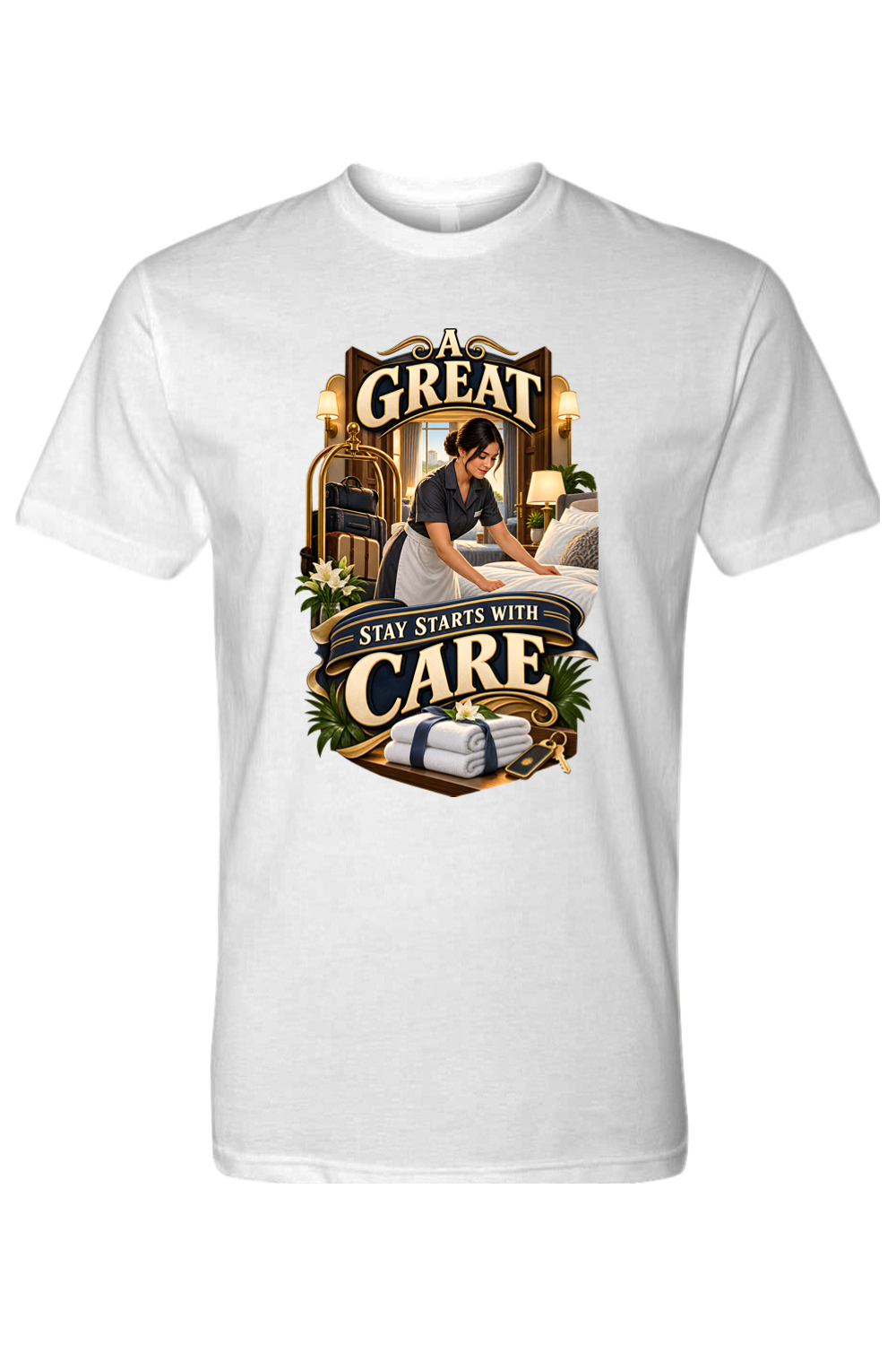 A GREAT STAY STARTS WITH CARE - T-Shirt