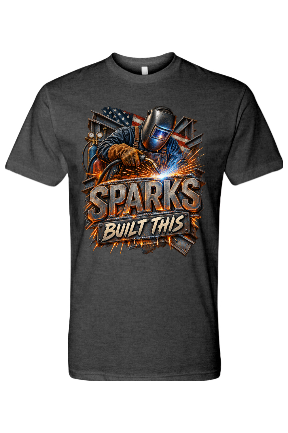 SPARKS BUILT THIS - T-Shirt 3