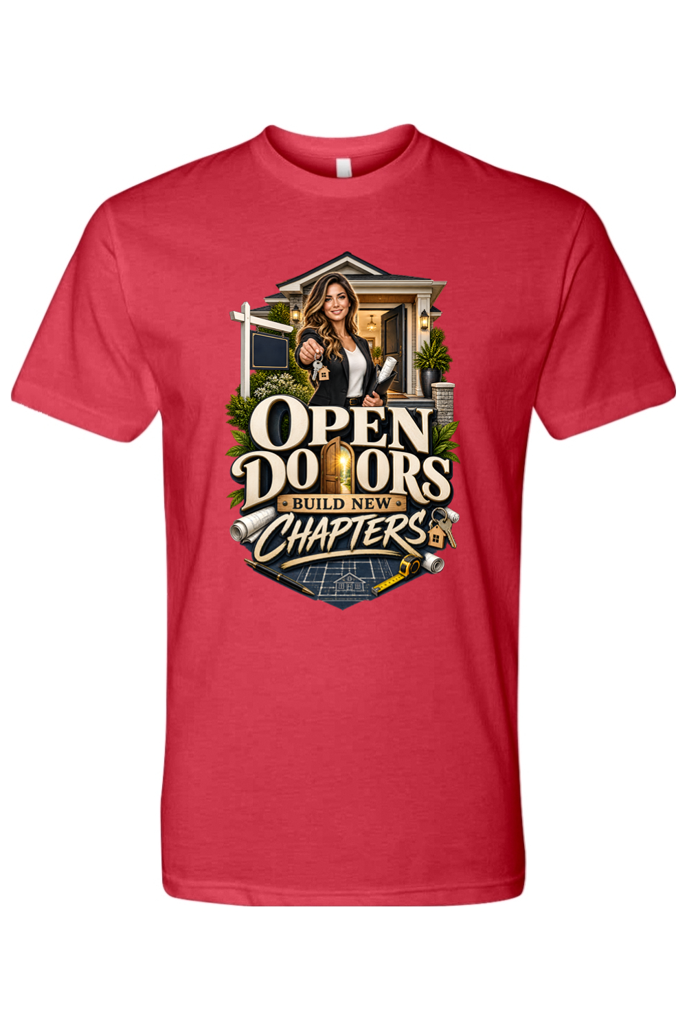 OPEN DOORS BUILD NEW CHAPTERS - T-Shirt  6