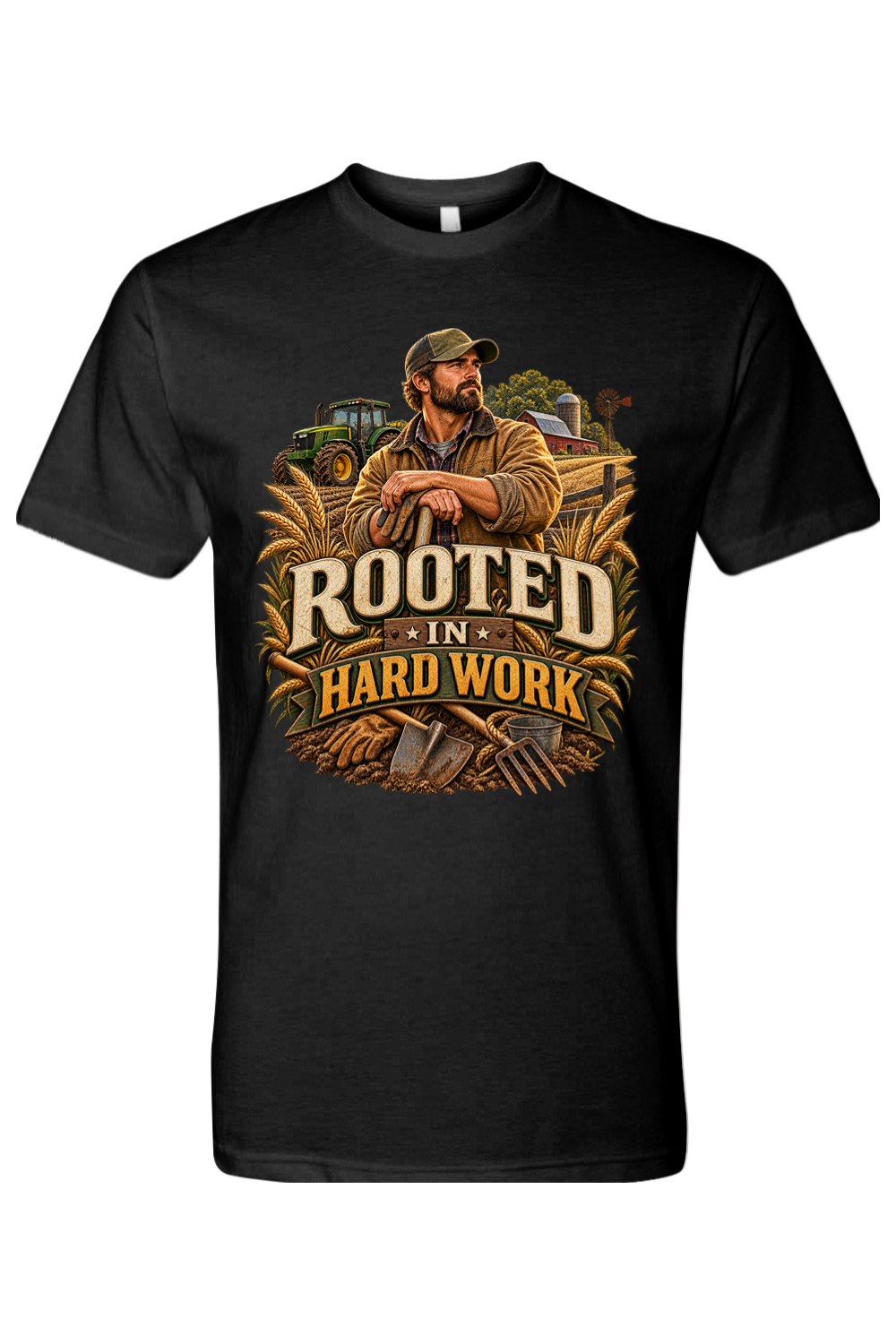 ROOTED IN HARD WORK - T-Shirt 2