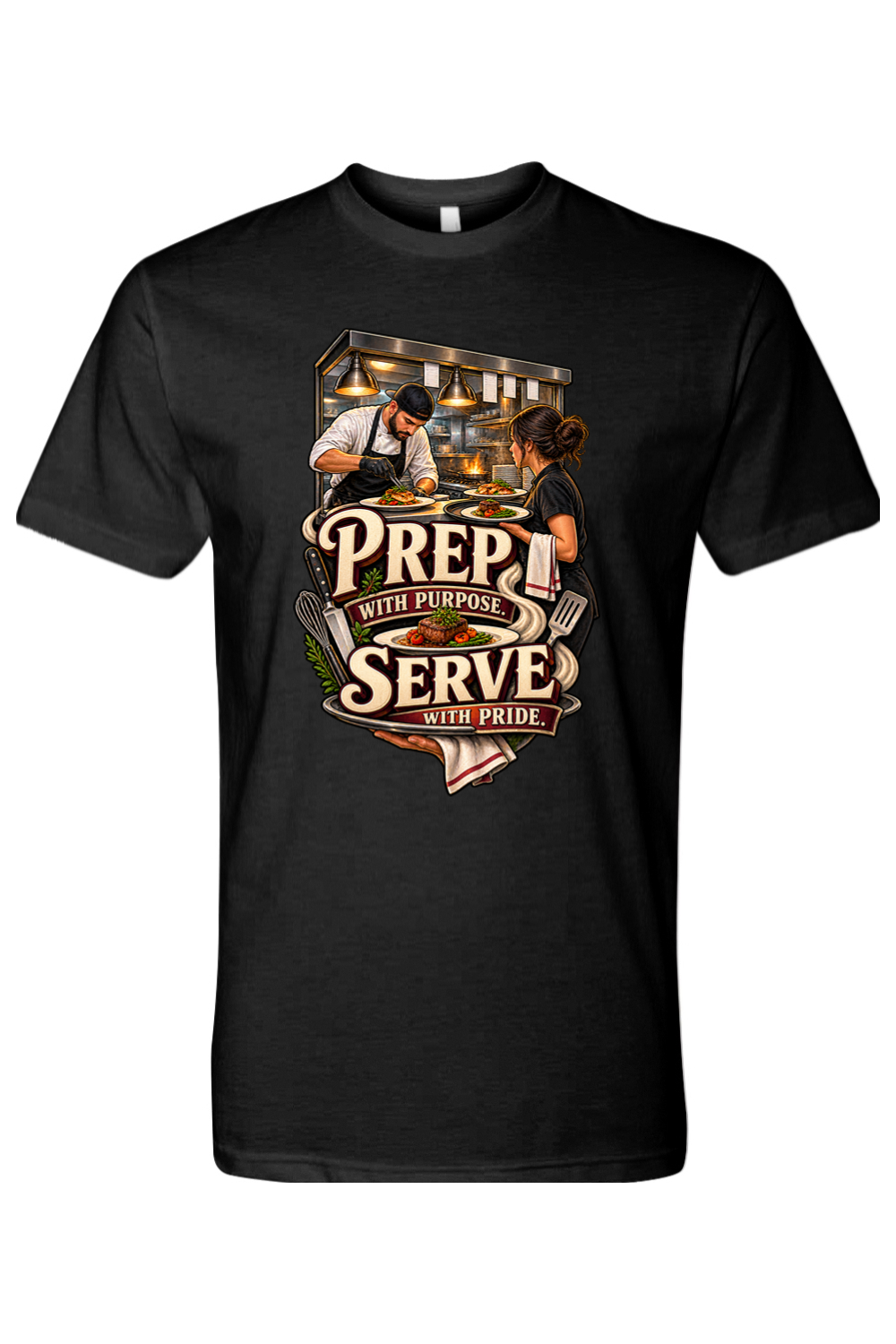 PREP WITH PURPOSE. SERVE WITH PRIDE - T-Shirt 2