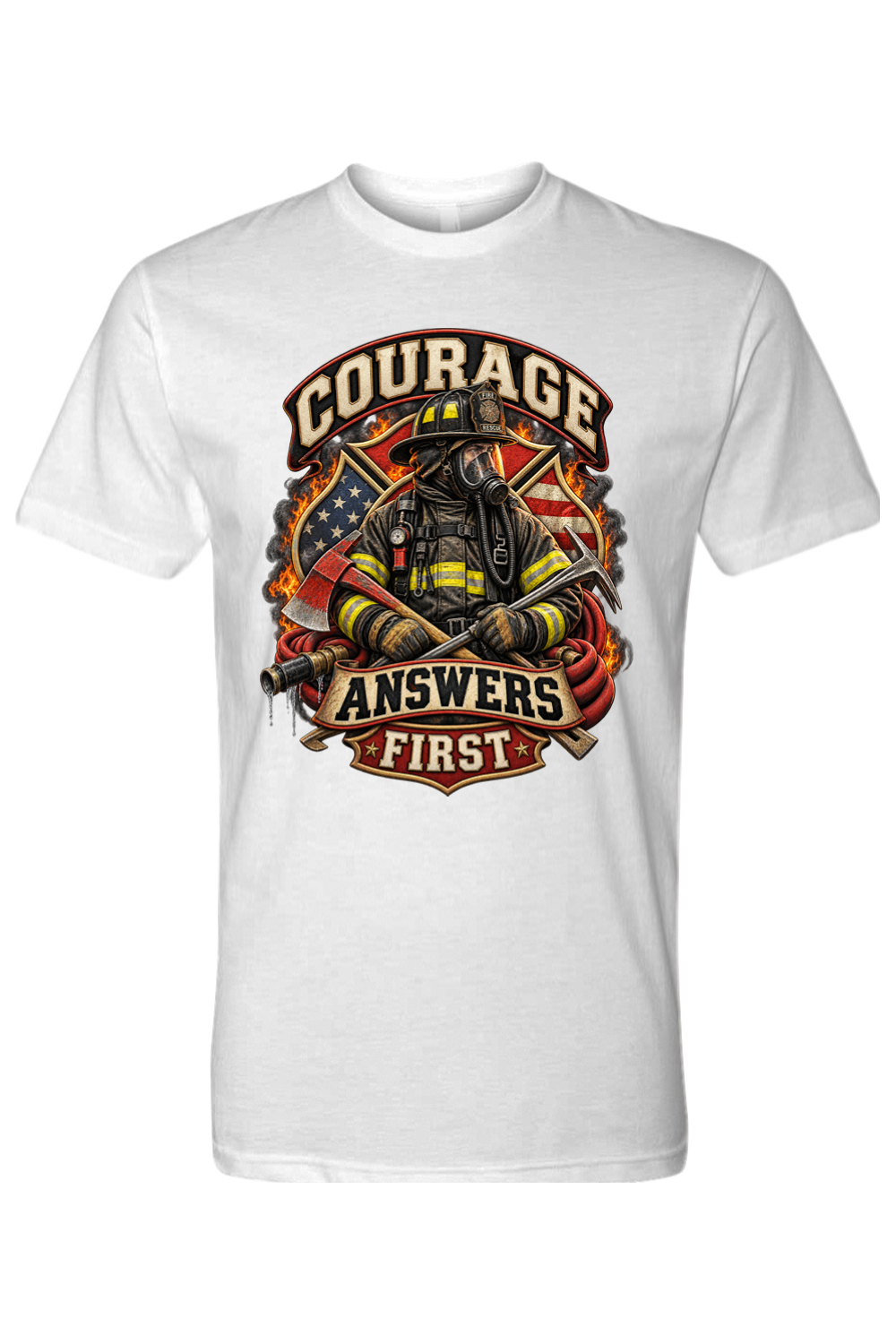 COURAGE ANSWERS FIRST - T-Shirt