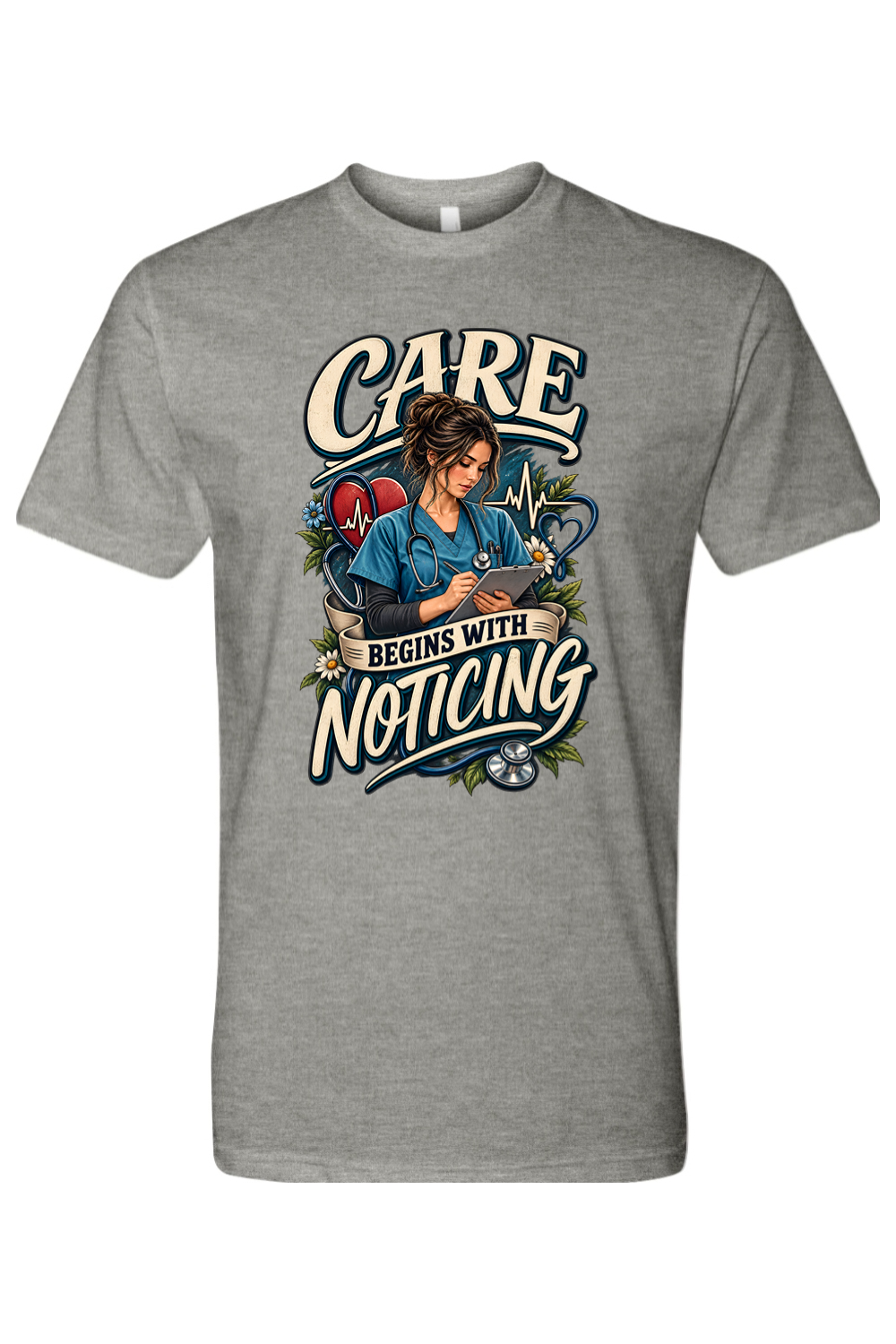 CARE BEGINS WITH NOTICING - T-Shirt 3