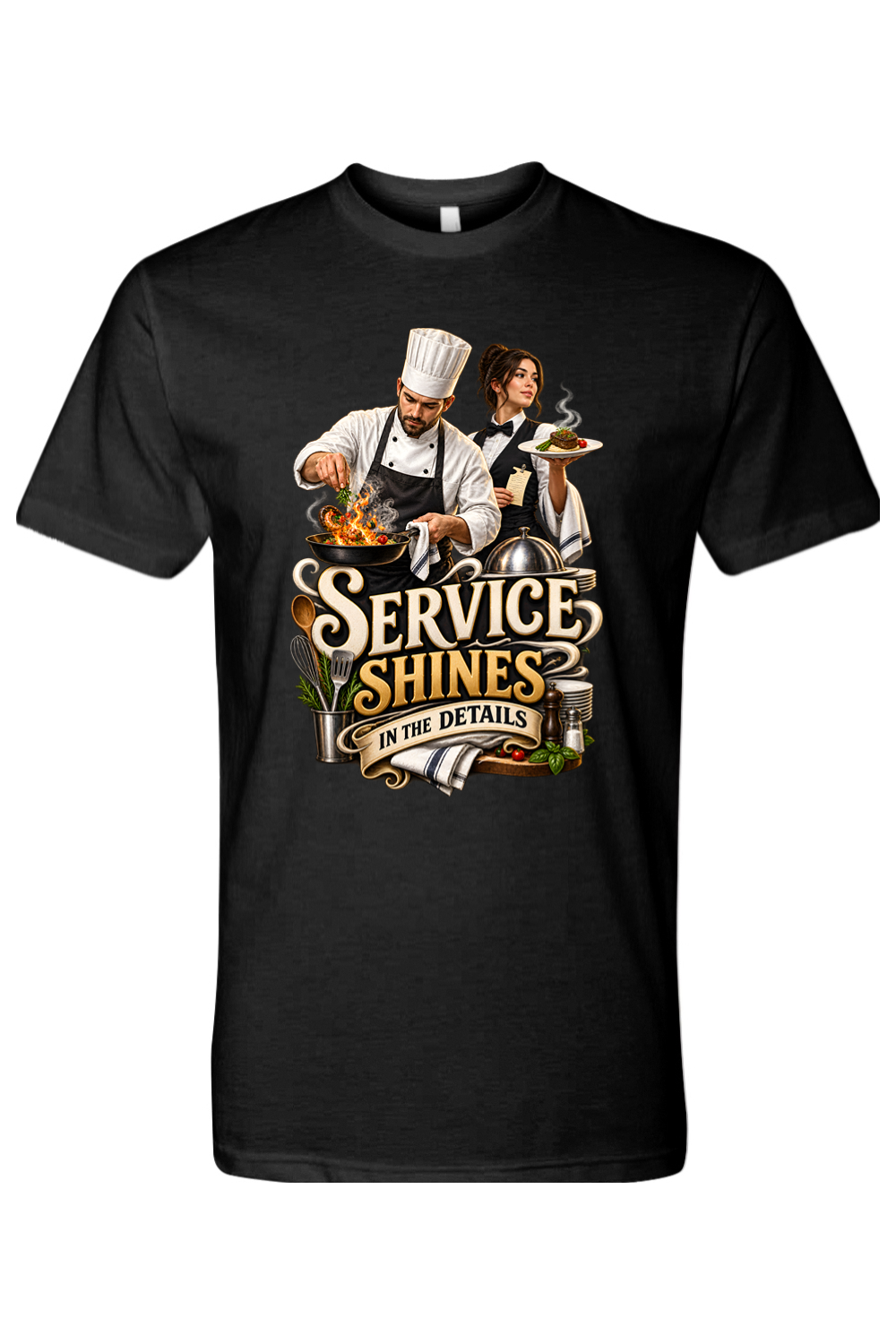 SERVICE SHINES IN THE DETAILS - T-Shirt  2