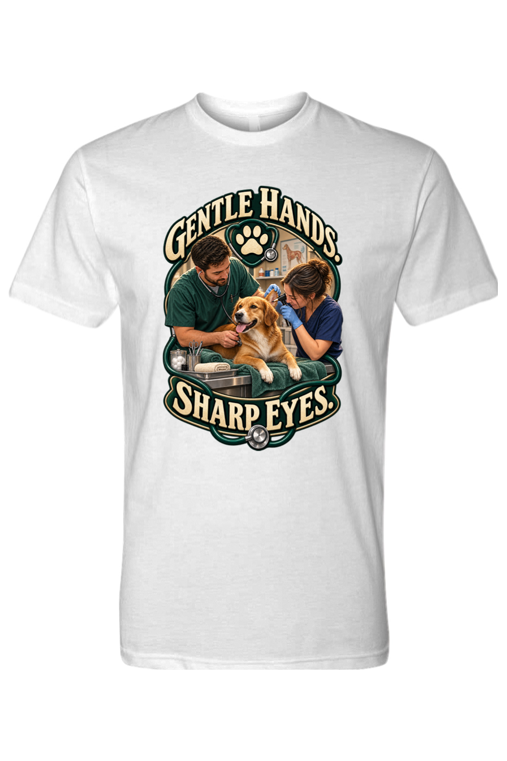 GENTLE HANDS. SHARP EYES - T-Shirt