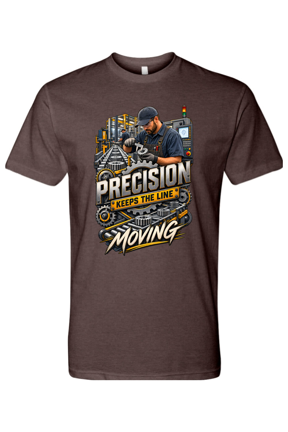 PRECISION - KEEPS THE LINE MOVING - T-Shirt 4