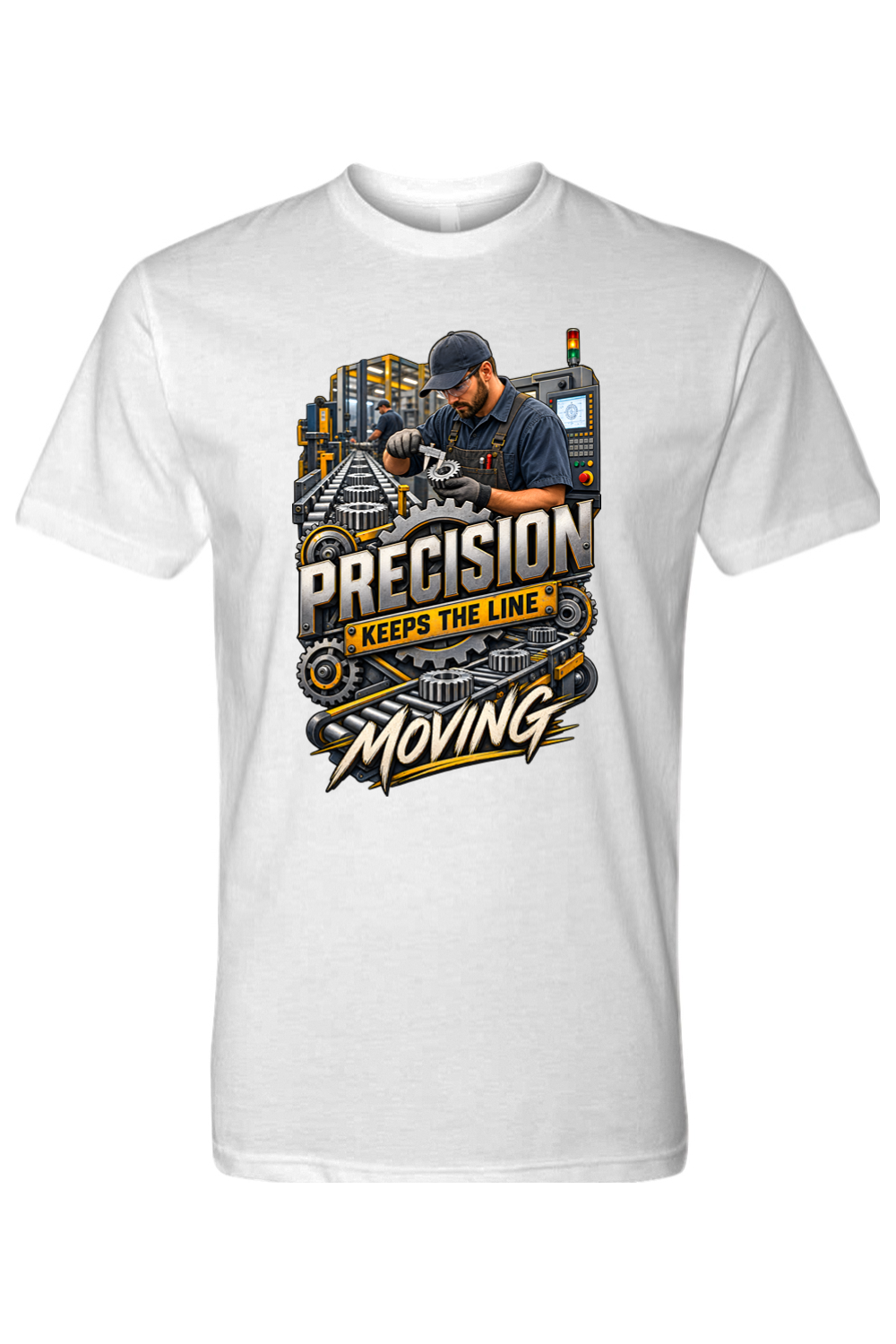PRECISION - KEEPS THE LINE MOVING - T-Shirt