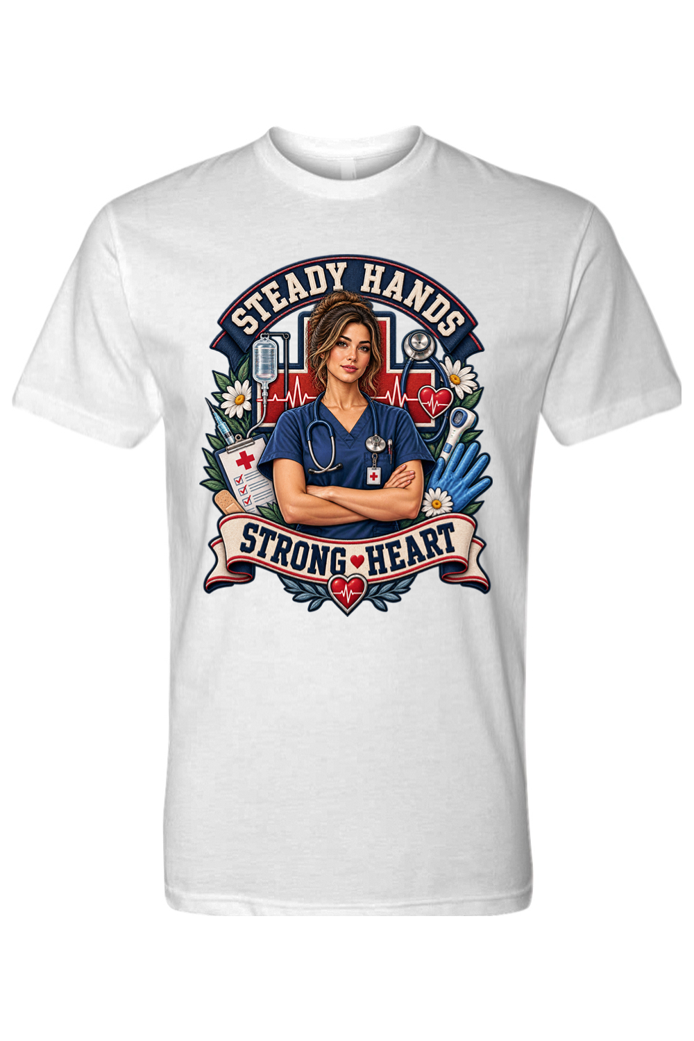 STEADY HANDS - STRONG HEART - T-Shirt 