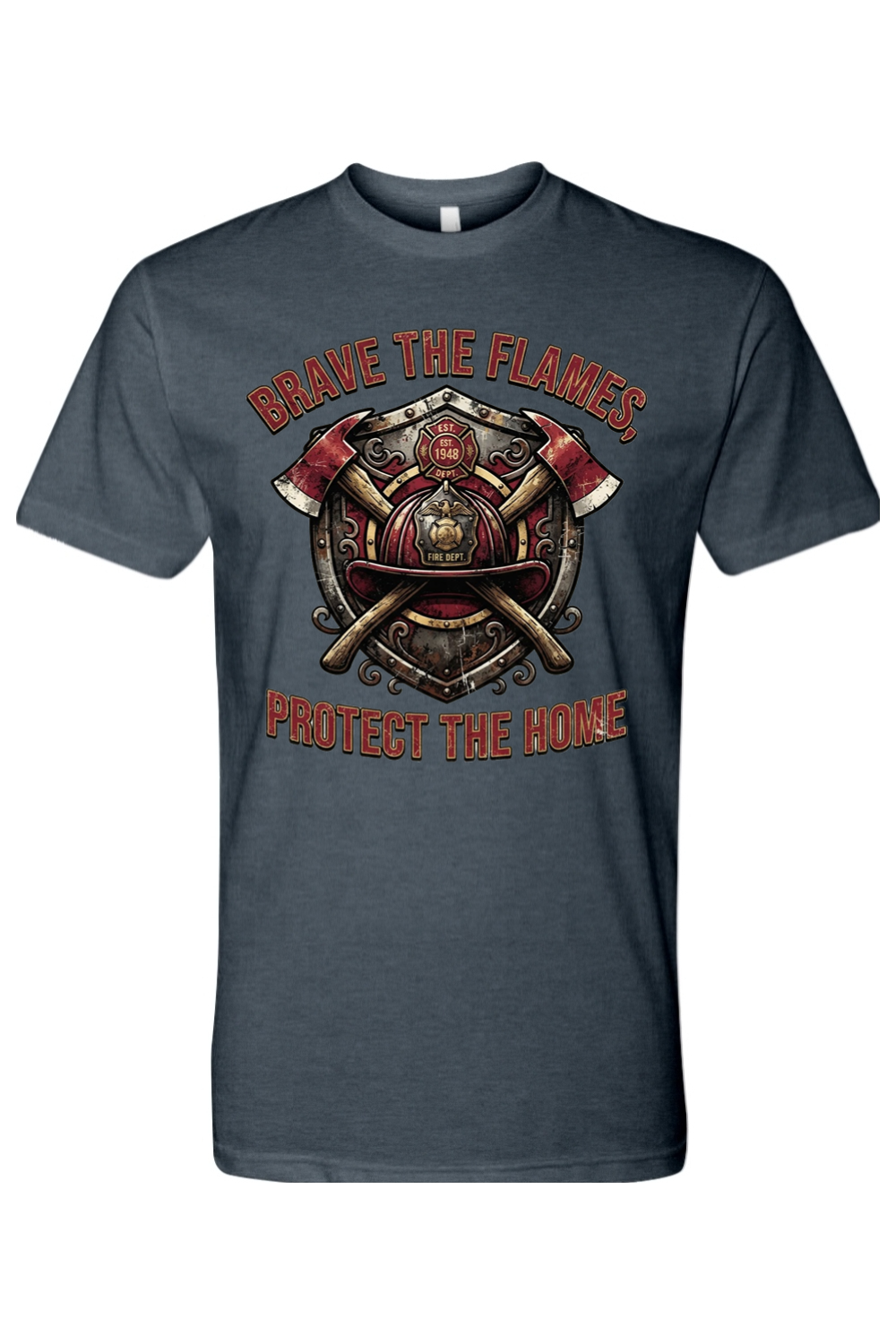 BRAVE THE FLAMES - PROTECT THE HOME - T-Shirt 4