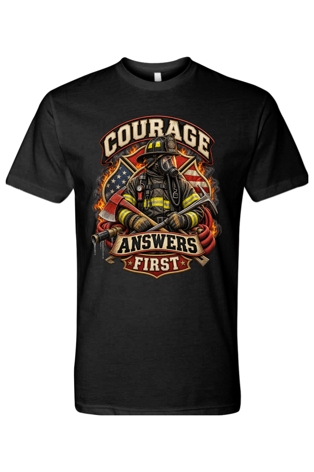 COURAGE ANSWERS FIRST - T-Shirt 2