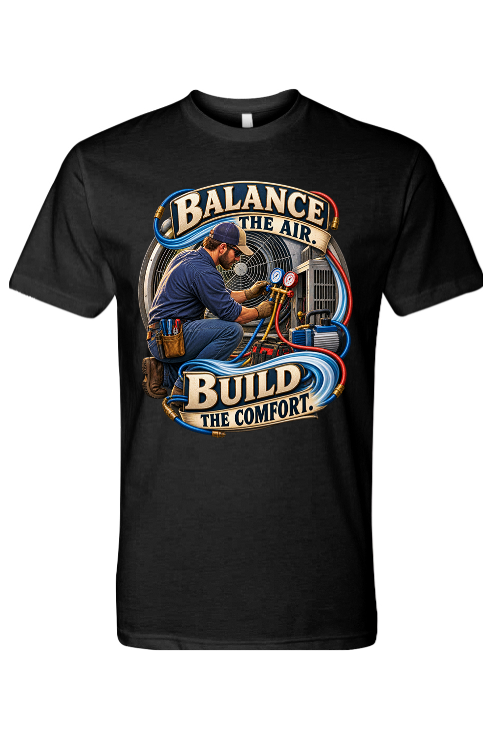 BALANCE THE AIR - BUILD THE COMFORT - T-Shirt 2