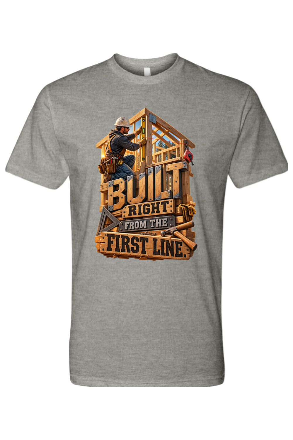 BUILT RIGHT FROM THE FIRST LINE - T-Shirt 3