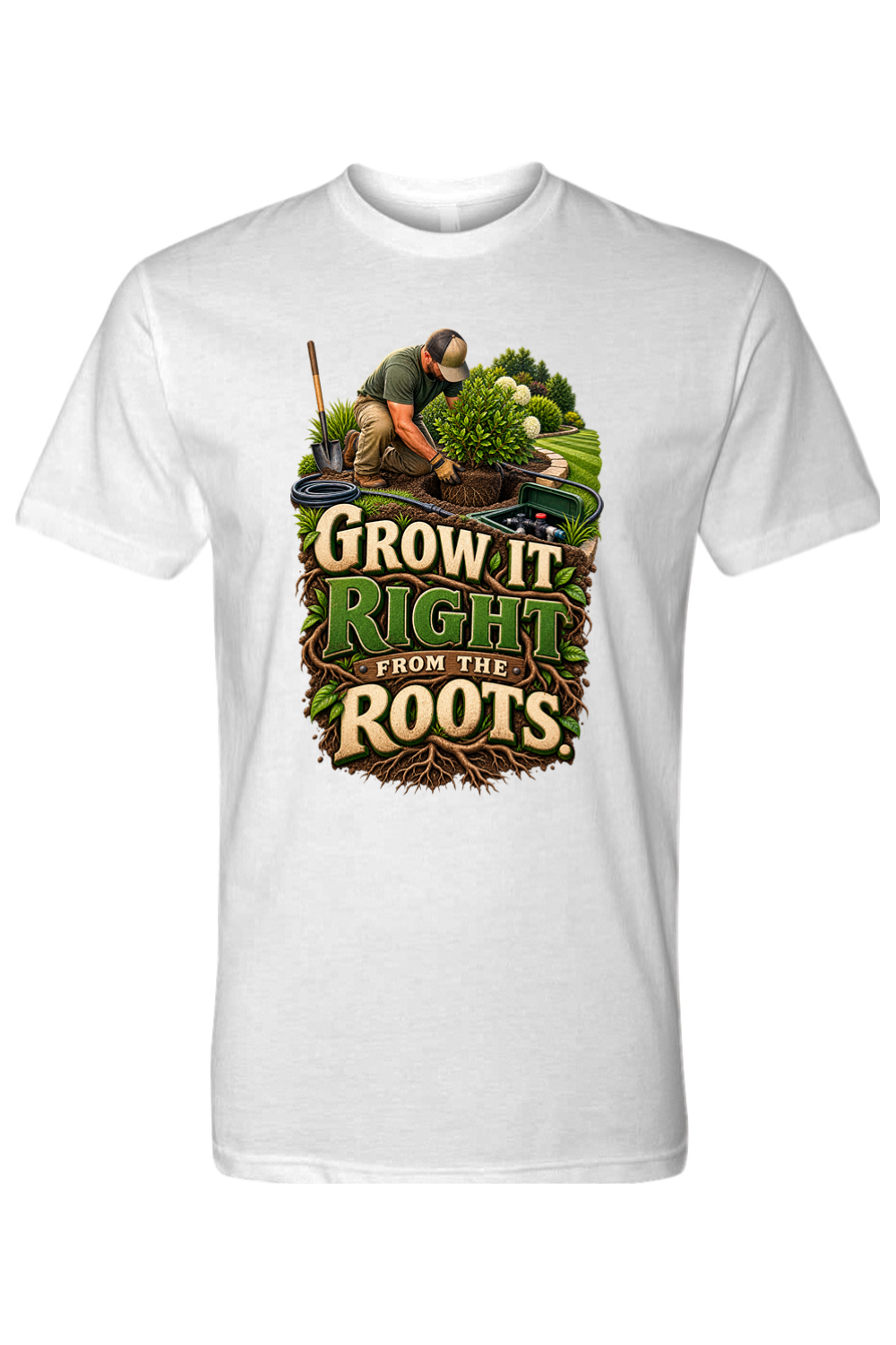 GROW IT RIGHT FROM THE ROOTS - T-Shirts
