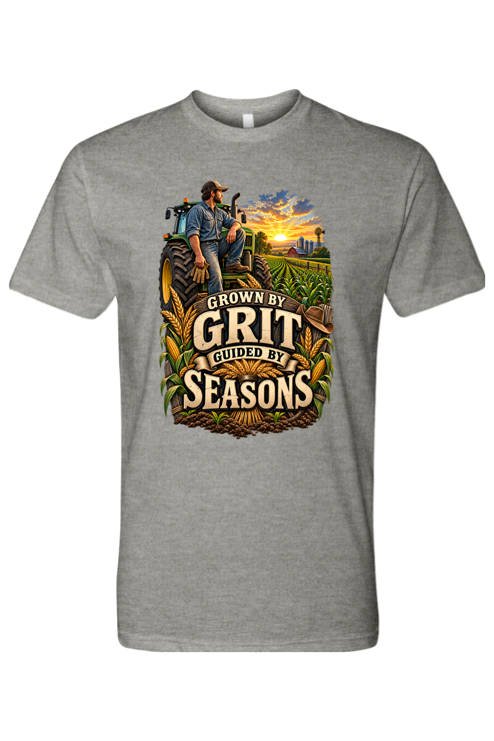 GROWN BY GRIT - GUIDED BY SEASONS - T-Shirt 3