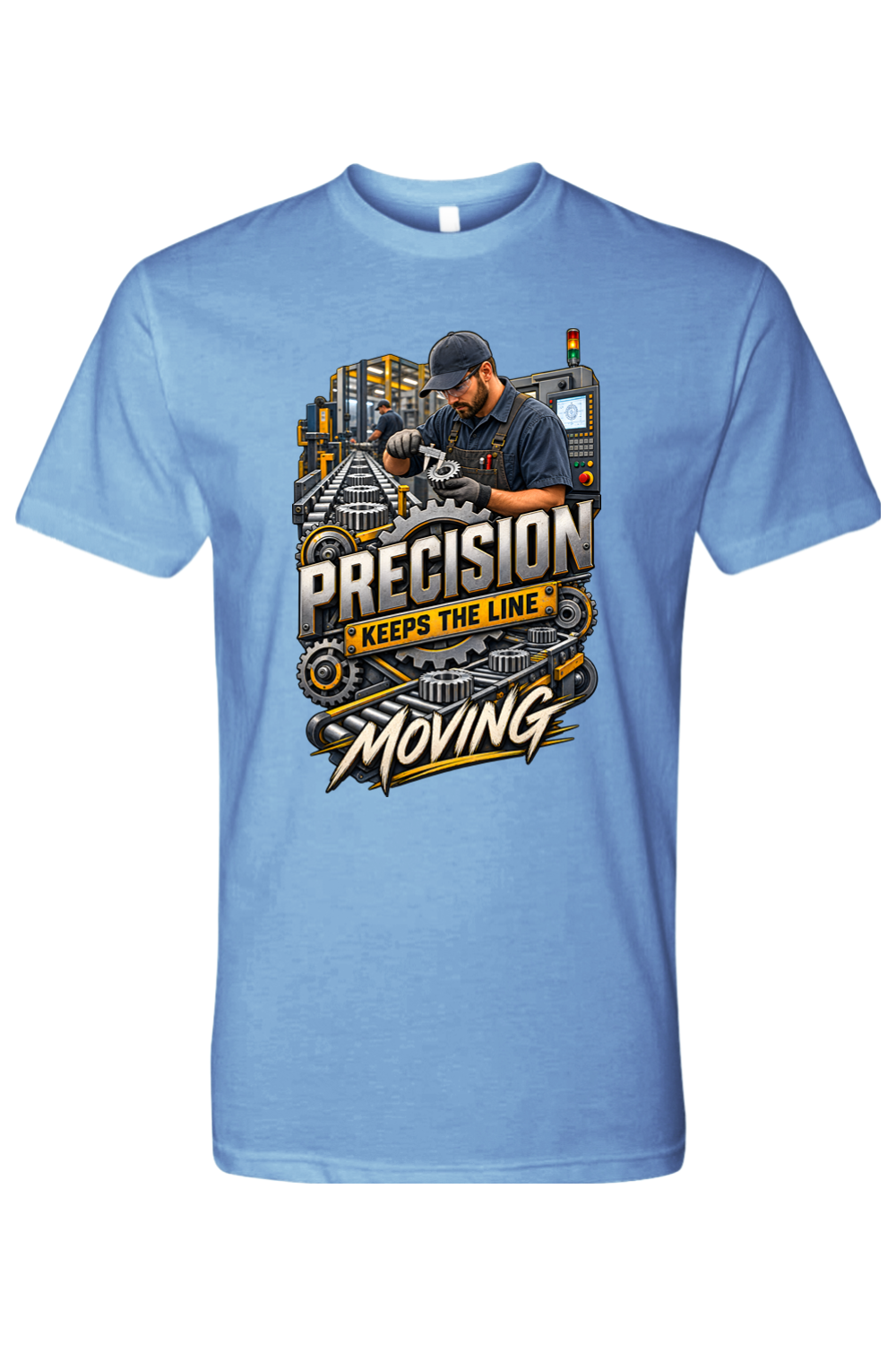 PRECISION - KEEPS THE LINE MOVING - T-Shirt 5