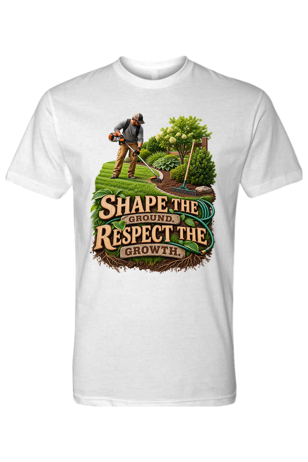 SHAPE THE GROUND - RESPECT THE GROWTH - T-Shirt