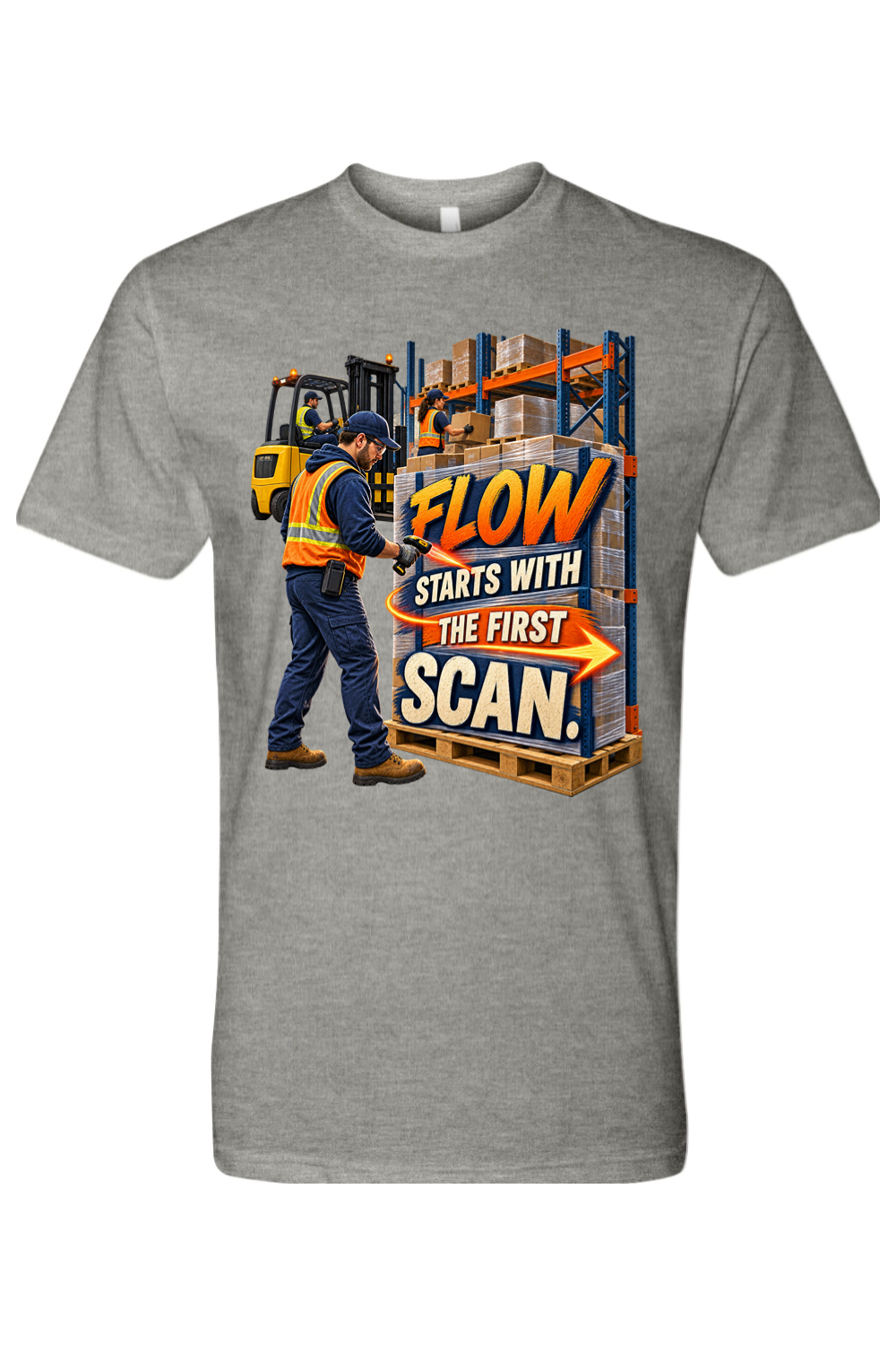 FLOW STARTS WITH THE FIRST SCAN - T-Shirt 3