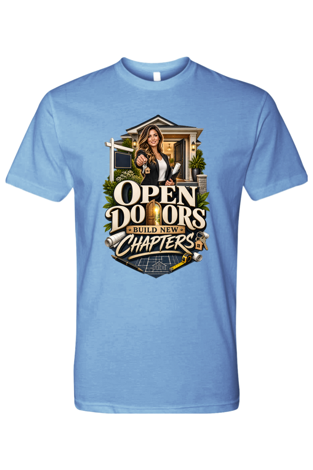 OPEN DOORS BUILD NEW CHAPTERS - T-Shirt  5