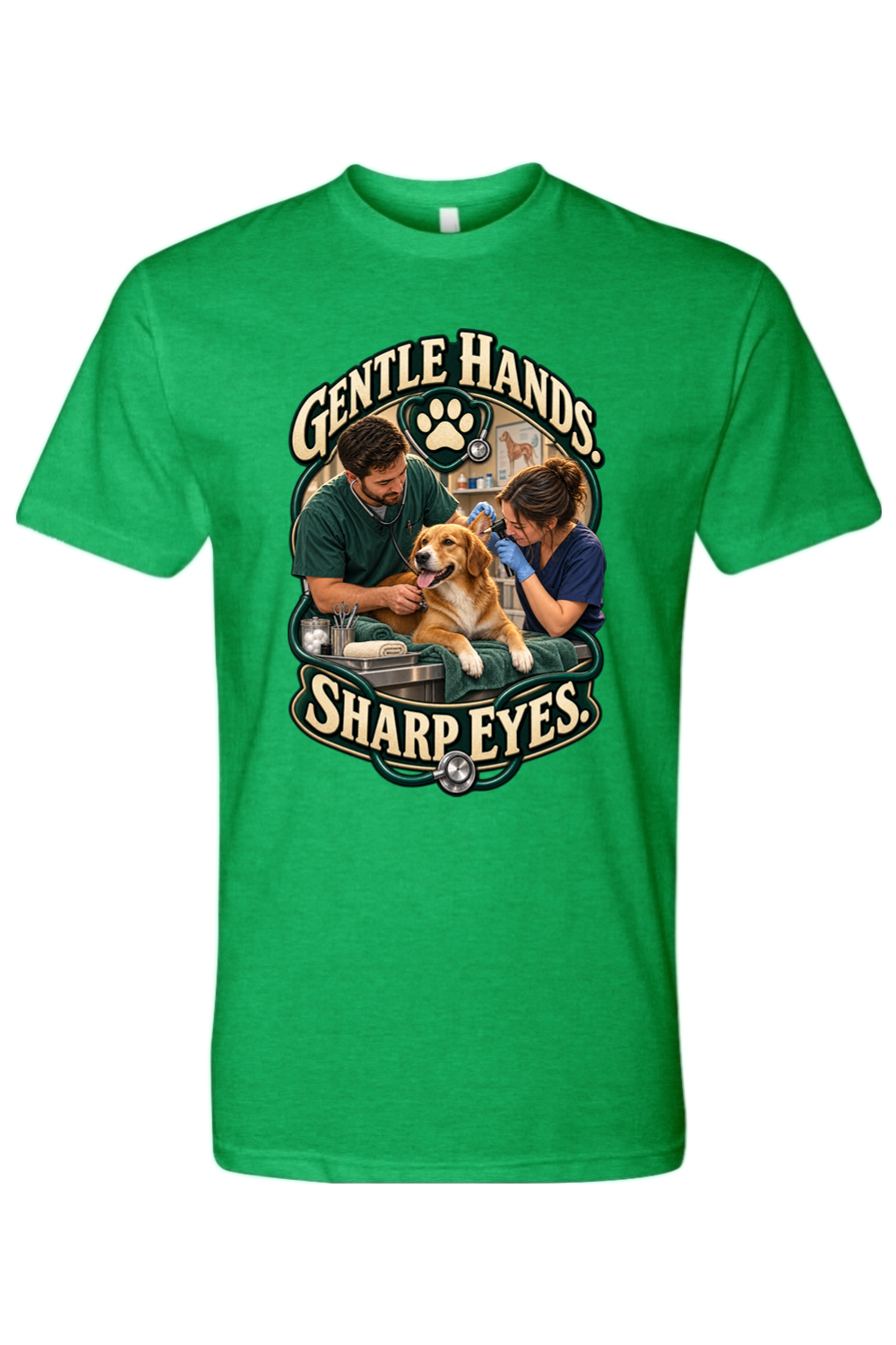 GENTLE HANDS. SHARP EYES - T-Shirt 4