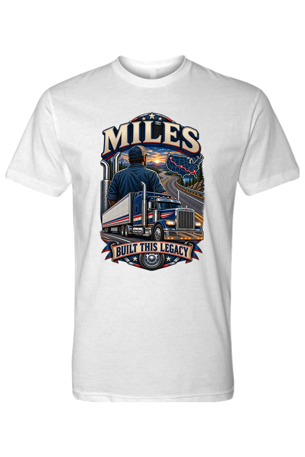 MILES BUILT THIS LEGACY - T-Shirt
