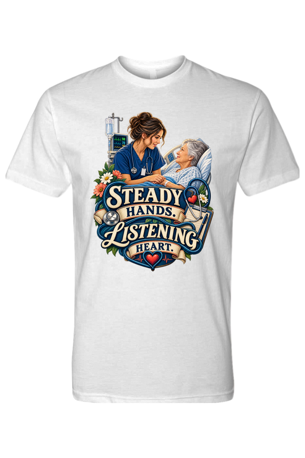 STEADY HANDS - LISTENING HEART - T-Shirt