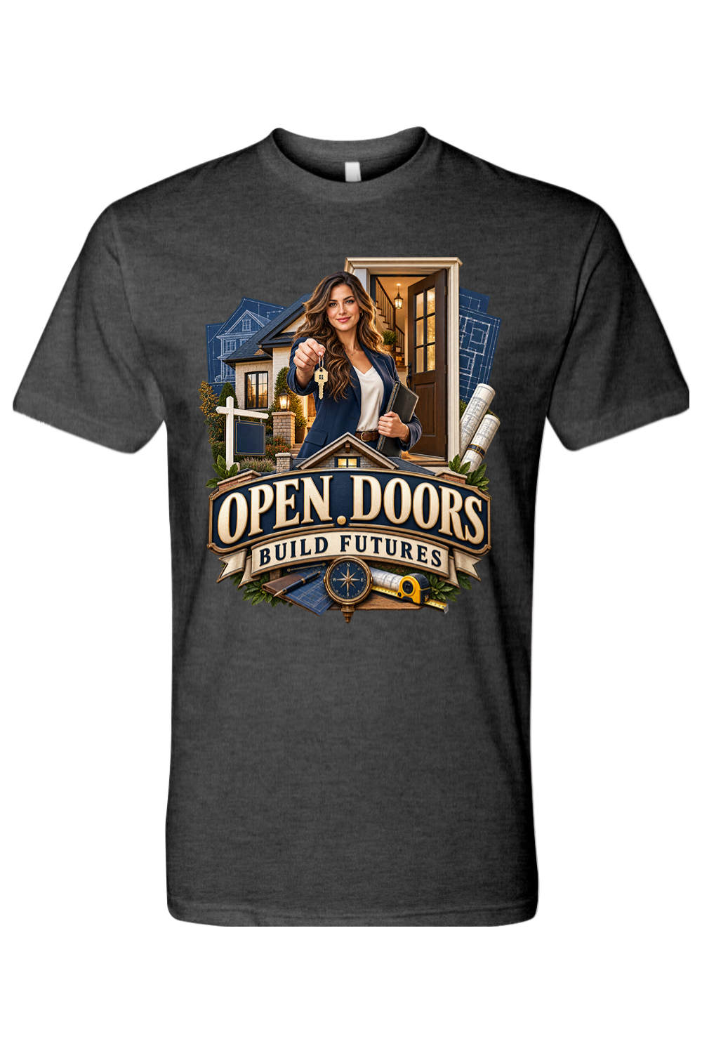 OPEN DOORS  - BUILD FUTURES - T-Shirt 3