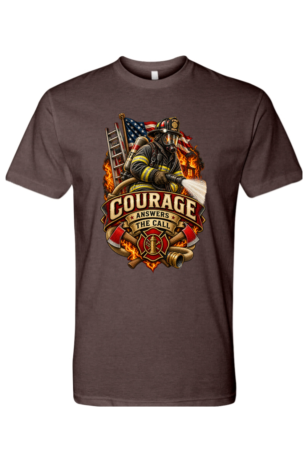 COURAGE ANSWERS THE CALL - T-Shirt 4