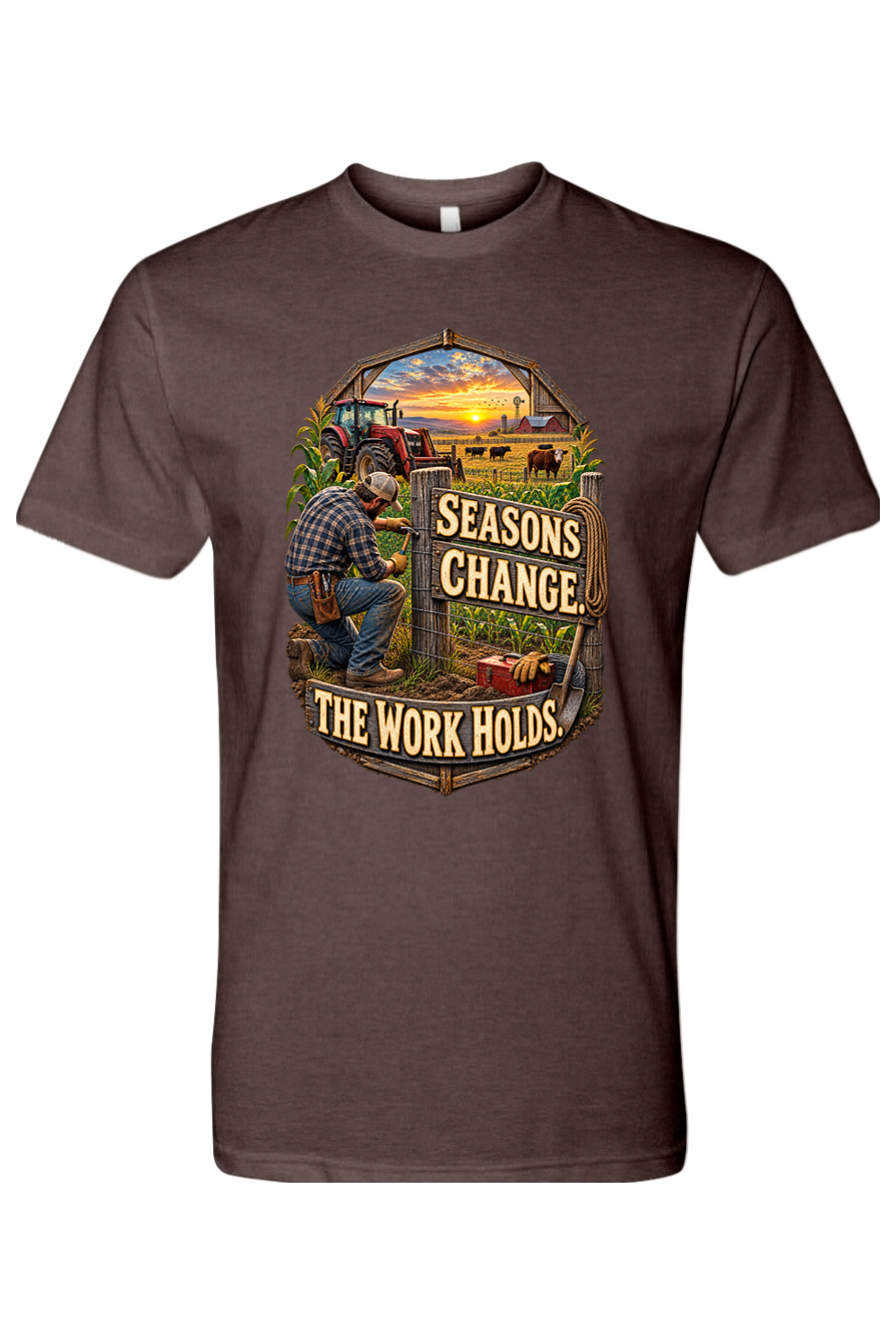 SEASONS CHANGE. THE WORK HOLDS - T-Shirt 4