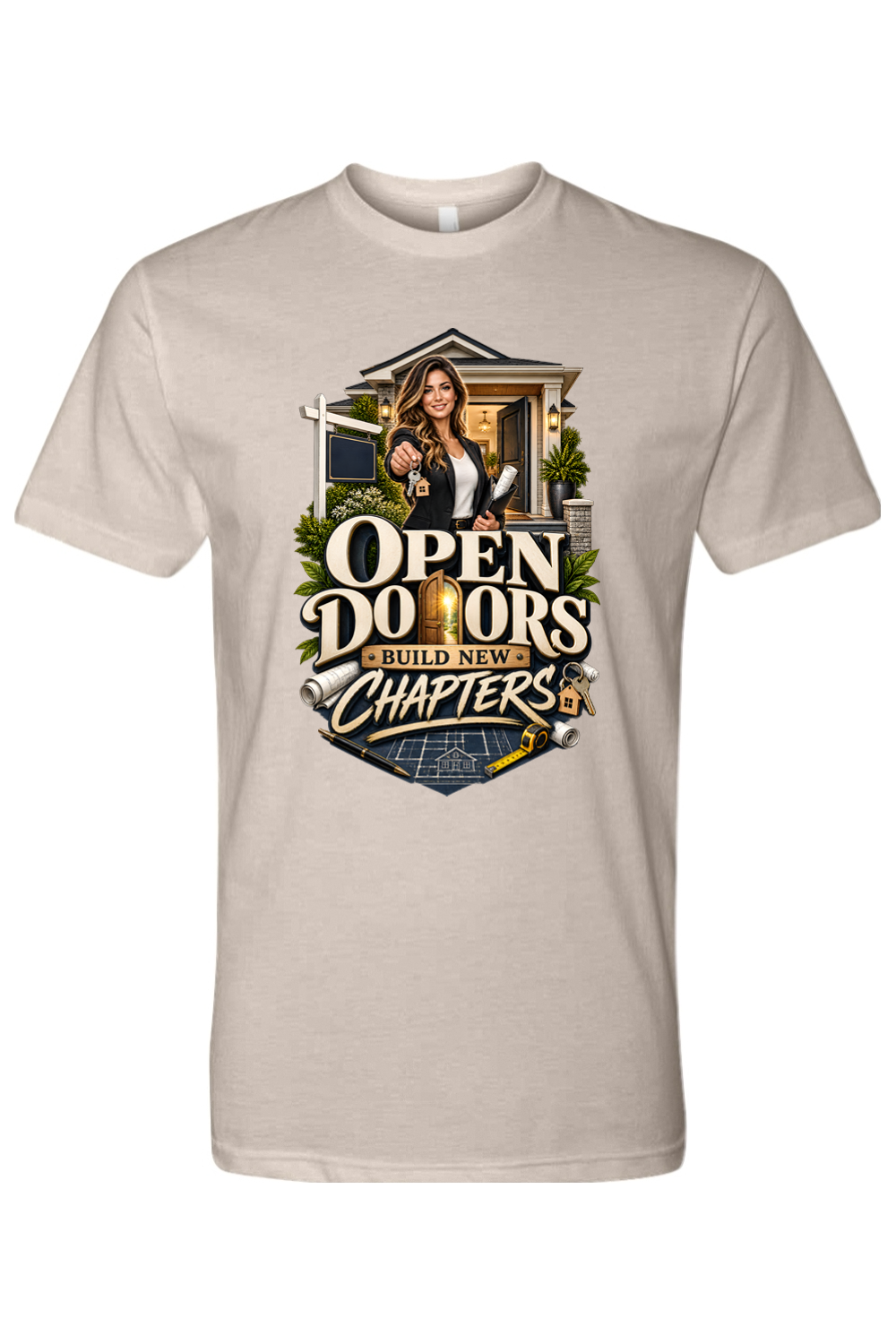 OPEN DOORS BUILD NEW CHAPTERS - T-Shirt  7