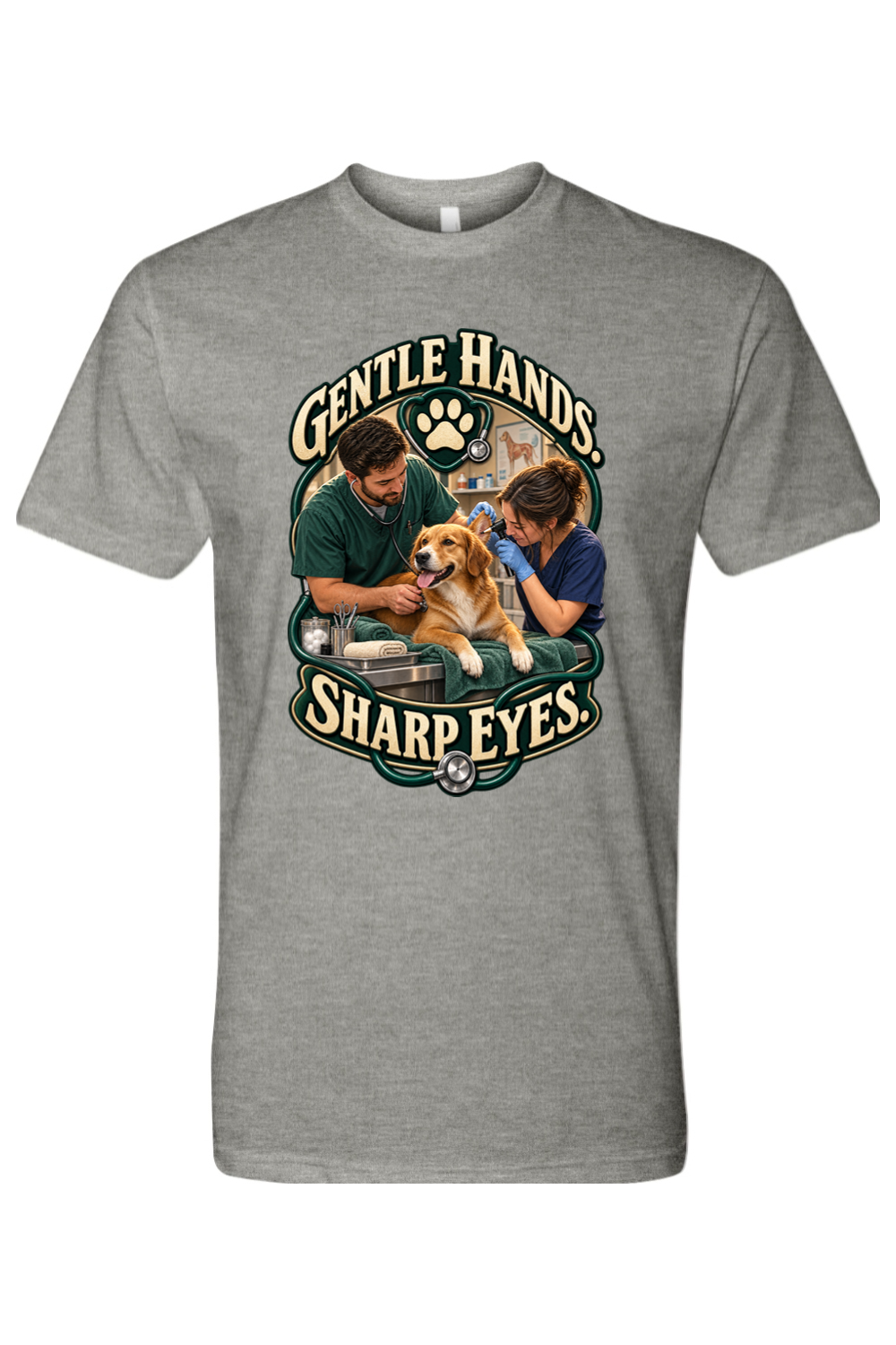 GENTLE HANDS. SHARP EYES - T-Shirt 3
