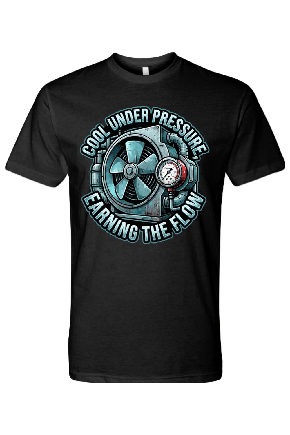 COOL UNDER PRESSURE - EARNING THE FLOW - T-Shirt 2