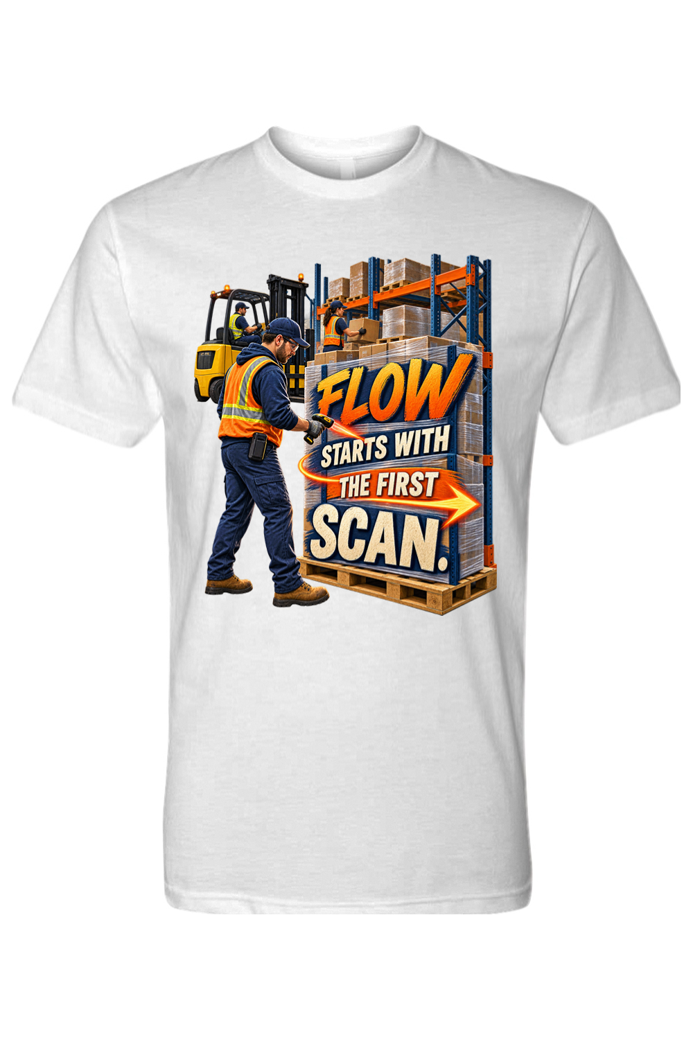 FLOW STARTS WITH THE FIRST SCAN - T-Shirt