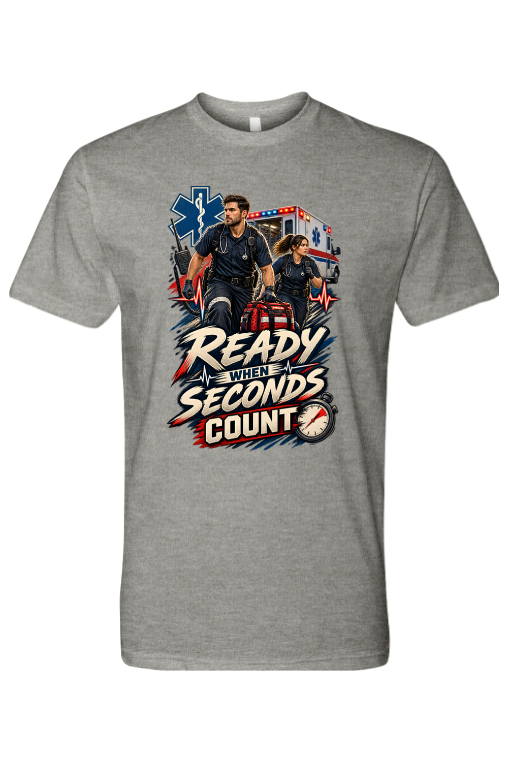 READY WHEN SECONDS COUNT - T-Shirt 3