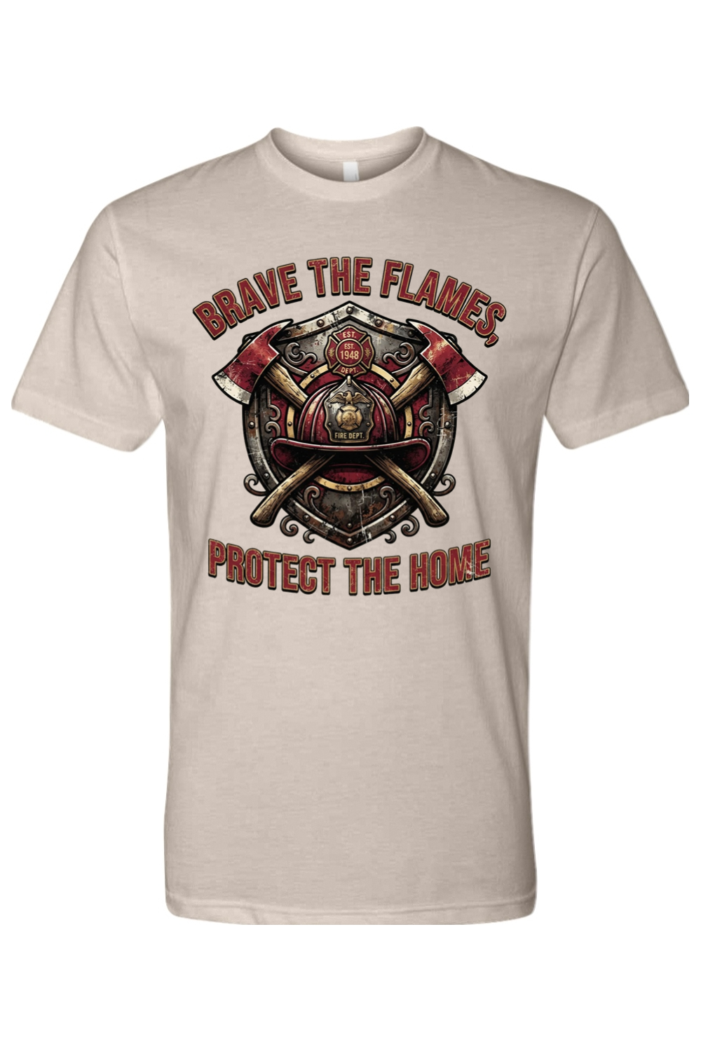BRAVE THE FLAMES - PROTECT THE HOME - T-Shirt 6