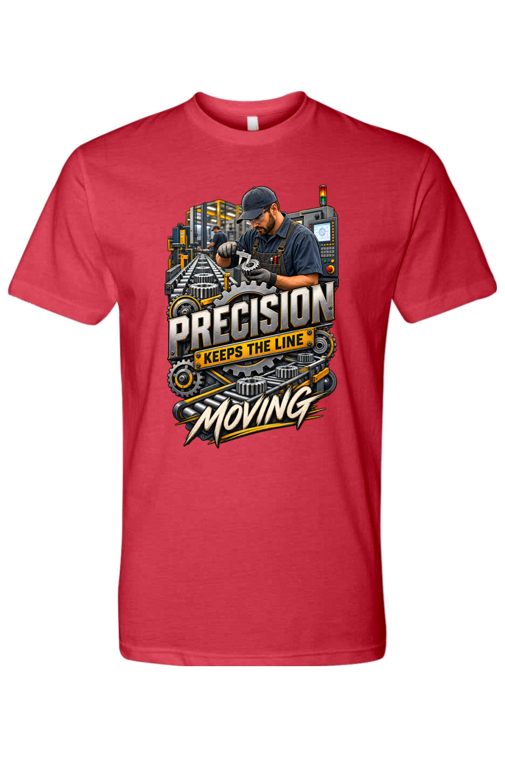 PRECISION - KEEPS THE LINE MOVING - T-Shirt 6