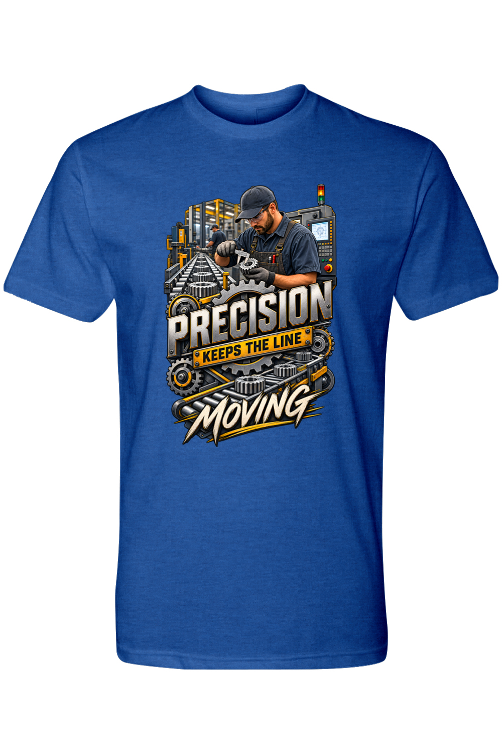 PRECISION - KEEPS THE LINE MOVING - T-Shirt 8