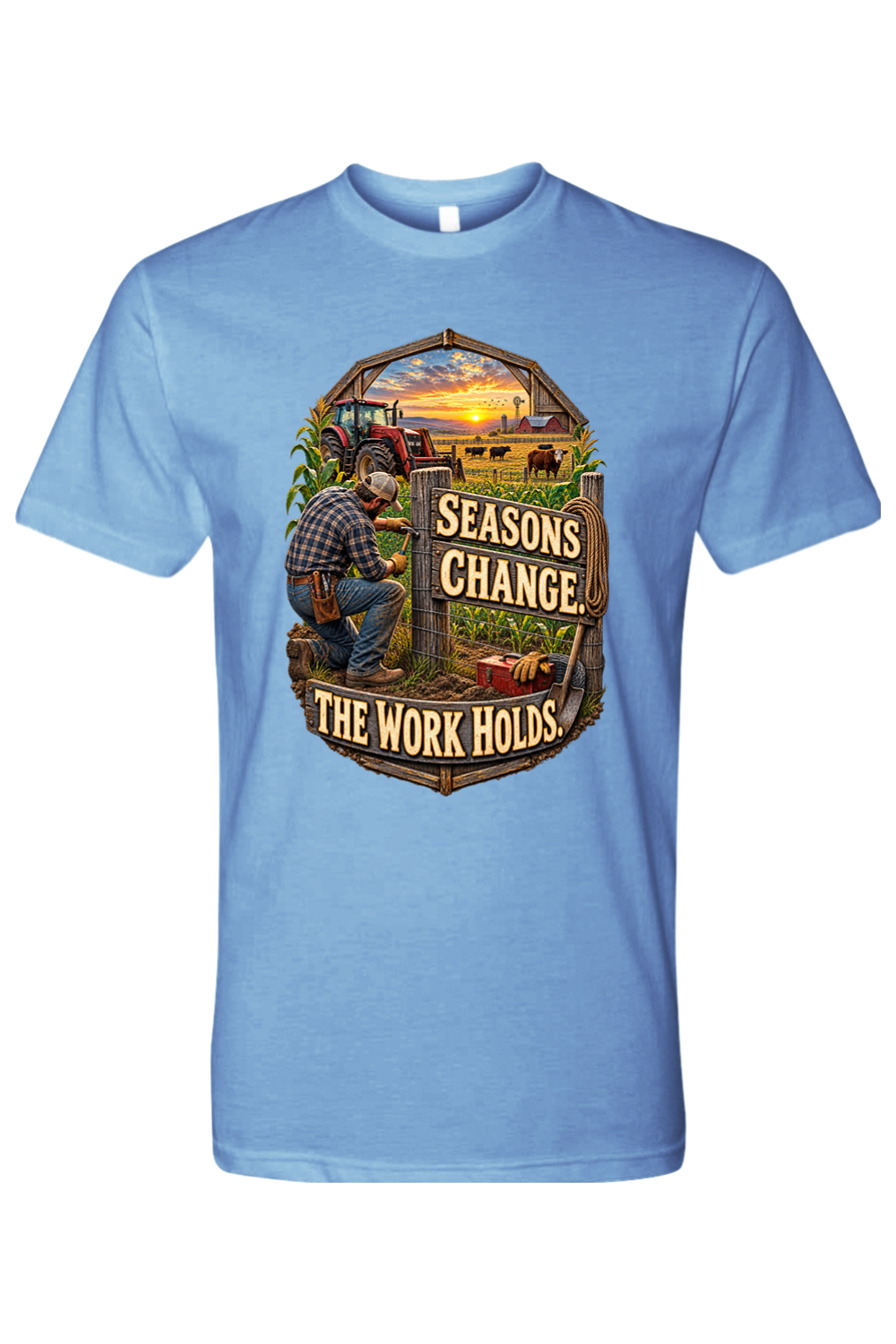 SEASONS CHANGE. THE WORK HOLDS - T-Shirt 5