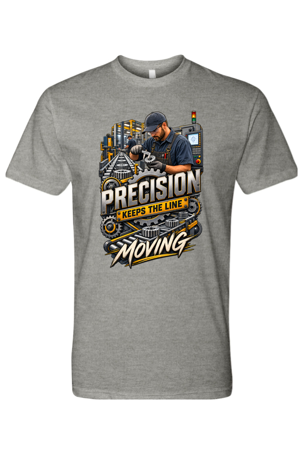PRECISION - KEEPS THE LINE MOVING - T-Shirt 3