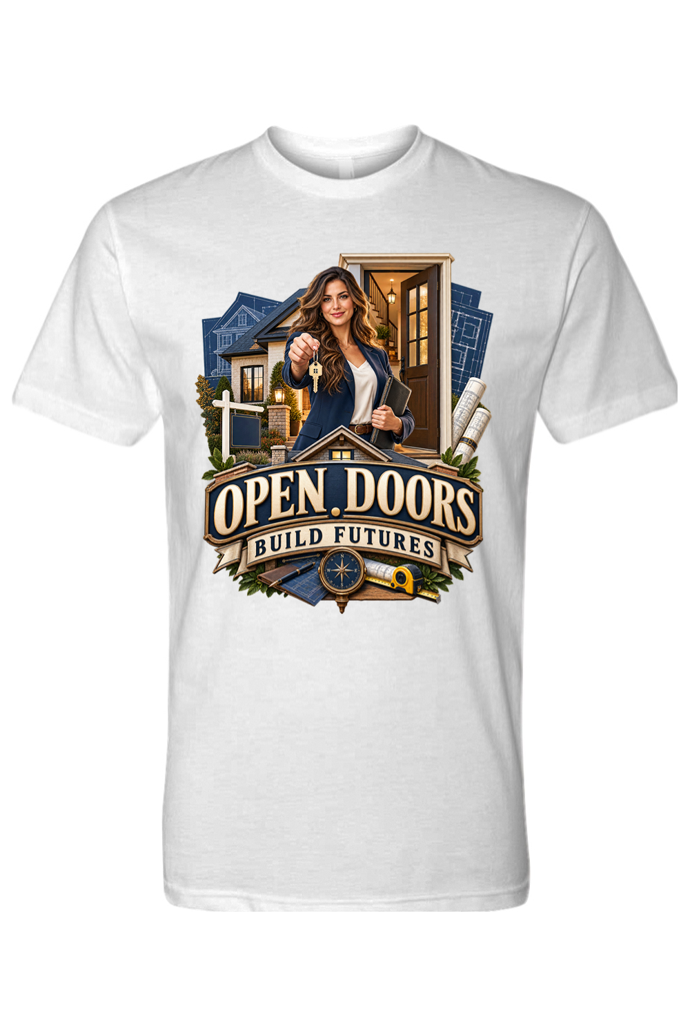 OPEN DOORS  - BUILD FUTURES - T-Shirt