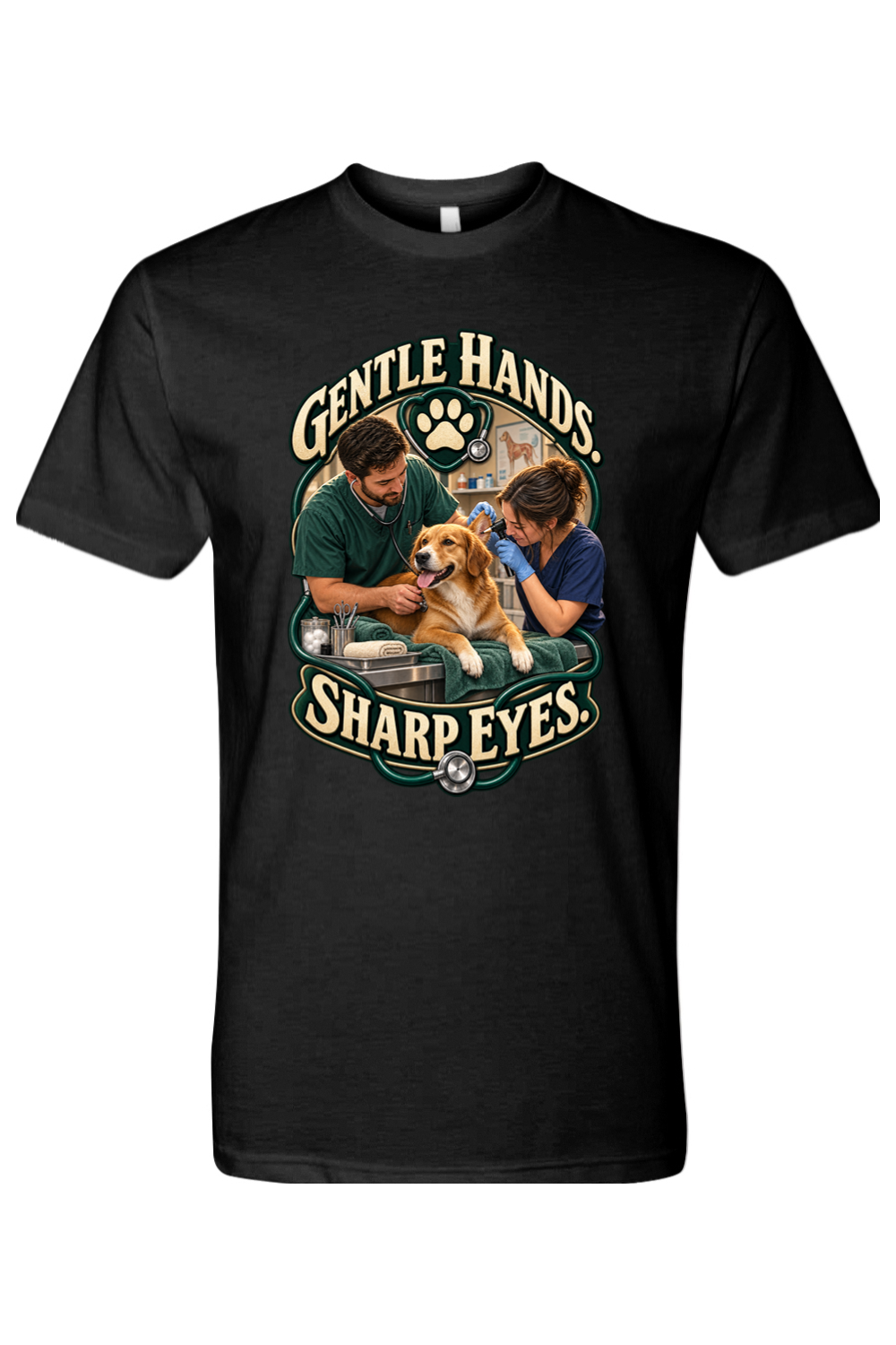 GENTLE HANDS. SHARP EYES - T-Shirt 2