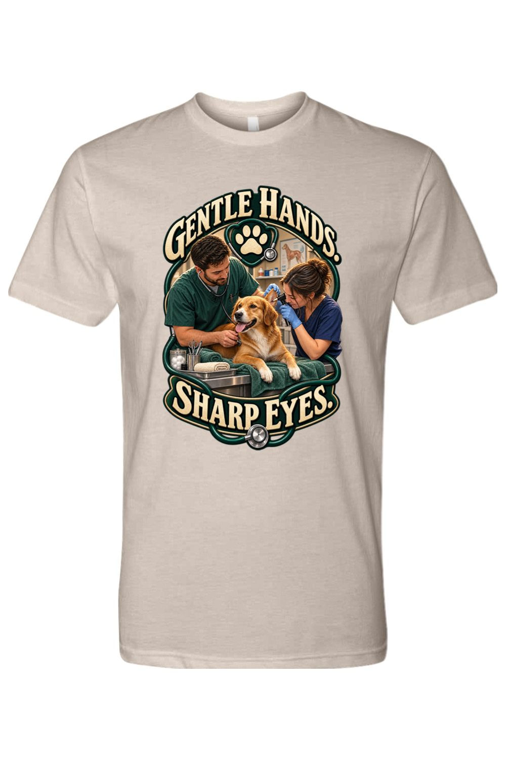 GENTLE HANDS. SHARP EYES - T-Shirt 6
