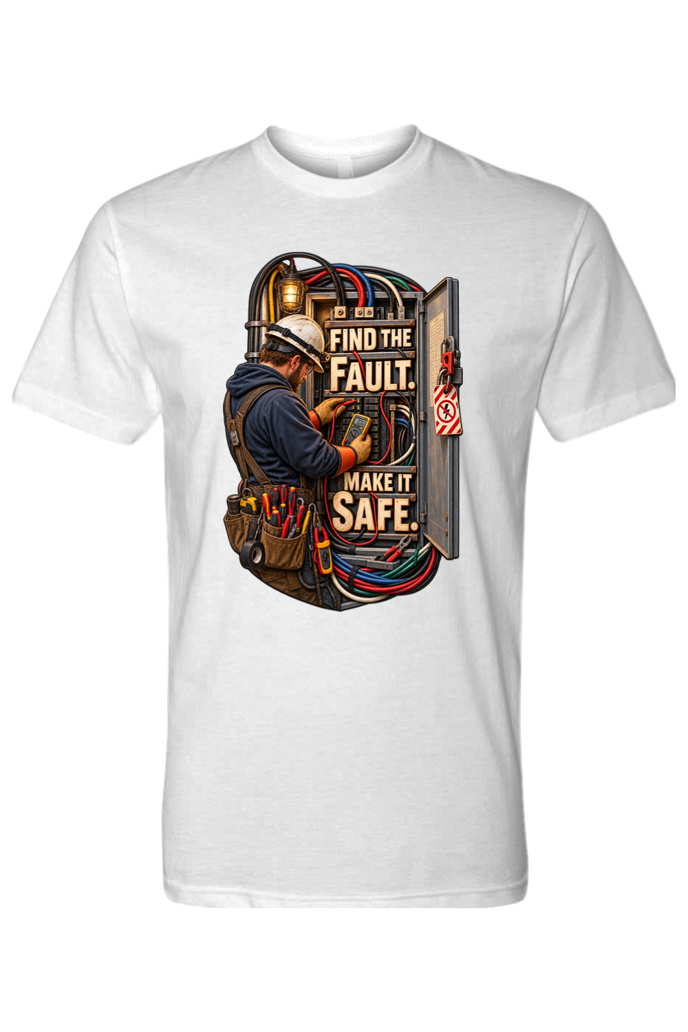 FIND THE FAULT. MAKE IT SAFE - T-Shirt