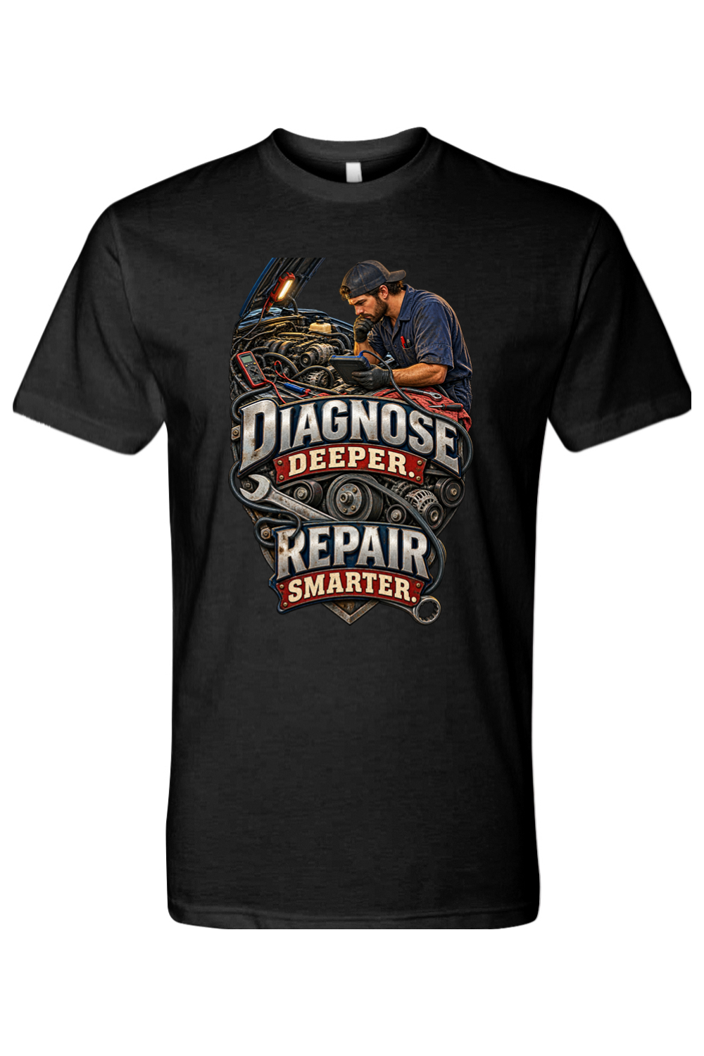 DIAGNOSE DEEPER - REPAIR SMARTER - T-Shirt 2